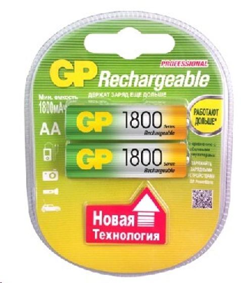 Аккумулятор GP 180AAHC AA NiMH 1800mAh (2шт)