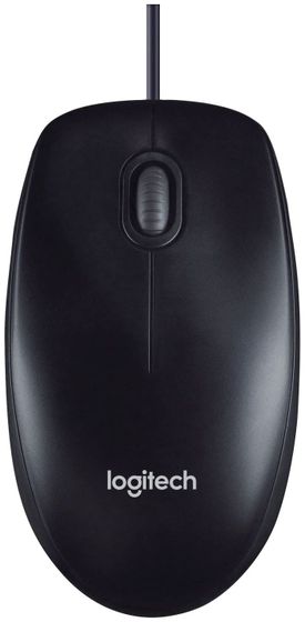 Мышь Logitech M90 черный/темно-серый оптическая проводная (1000dpi) (910-001793)