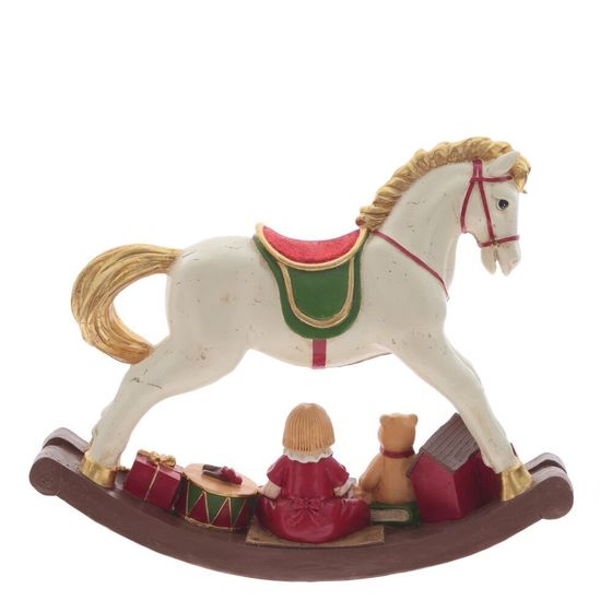 Фигурка декоративная &quot;Лошадка-качалка&quot;, L49 W12 H40 см
