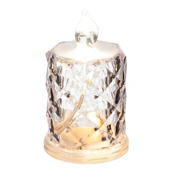 Изделие декоративное &quot;Свеча&quot; (подсветка, 3xLR54) (блок 12шт), L5 W5 H9 см