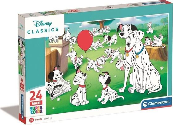 Clementoni CLE puzzle 24 maxi SuperKolor Disney Animals 24245