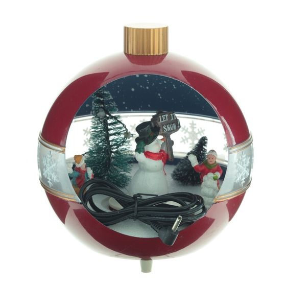 Фигурка декоративная &quot;Рождество&quot; (4 мелодии, подсвет, движ, 3xAA н/п, +USB), L17 W15 H1