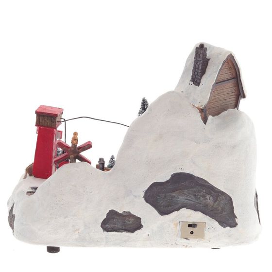 Фигурка декоративная &quot;Рождество&quot; (4 мелодии, подсвет, движ, 3xAA н/п, +USB), L30,5 W20 H24 см