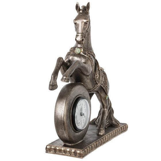 Фигурка декоративная &quot;Лошадь&quot; с часами (ААх1 н/п), L32 W9,5 H35 см