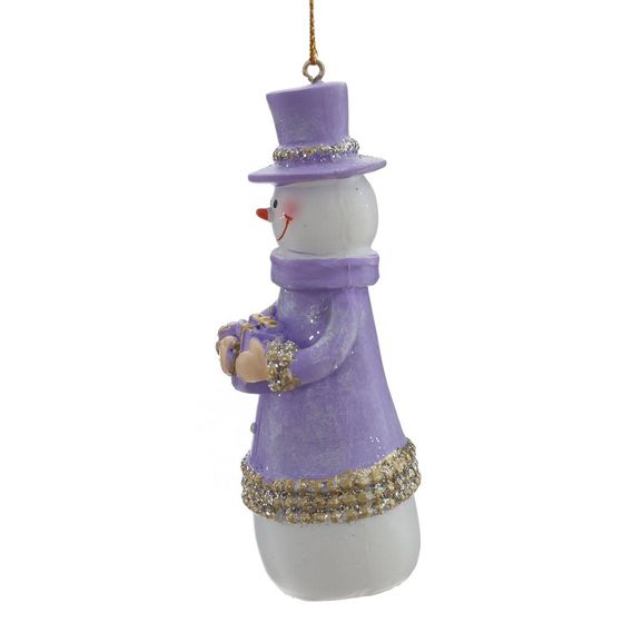 Фигурка декоративная подвесная &quot;Снеговик&quot;, L4 W4 H11,5 см, 2в.