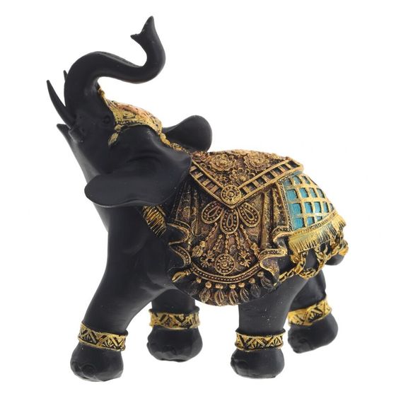 Фигурка декоративная "Слон", L10,5 W6 H13,5 см, 1 штука, дизайн микс