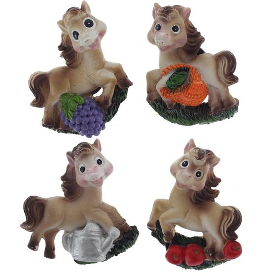 Магнит &quot;Лошадка&quot;, L5 W2 H7 см, 4в.