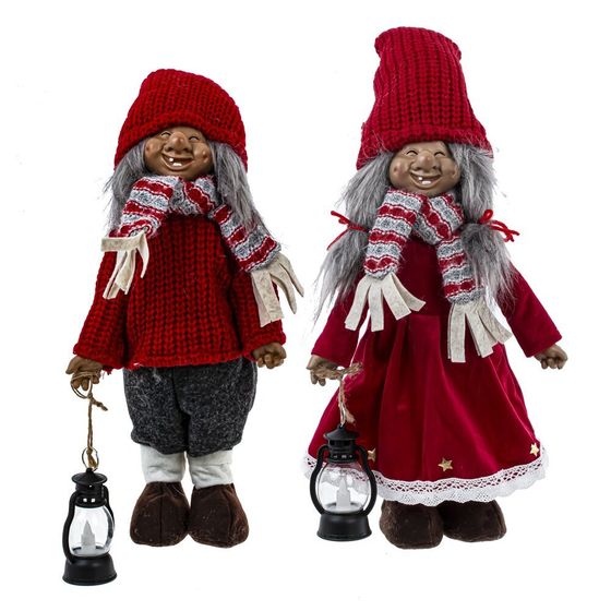 Игрушка набивная с подсветкой &quot;Гном&quot; (LR54х3), L17 W10 H60/35 см, 2в.