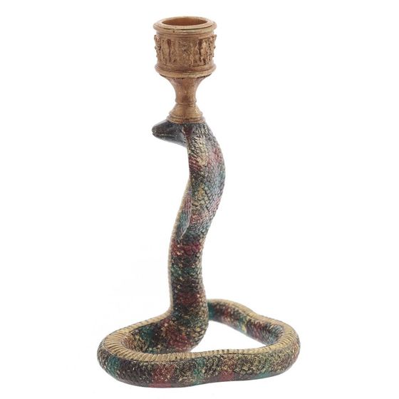 Подсвечник &quot;Змея&quot;, L10 W10 H18 см, 2в.
