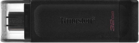 Флеш диск 64Gb Kingston DataTraveler 70 Type-C DT70/64GB USB3.2 черный