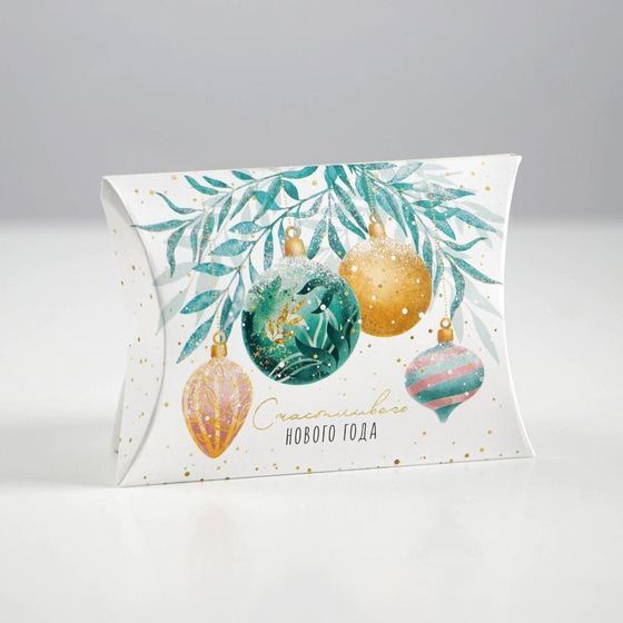 !09 Комплект из 10 коробок 11x8x2 см.: Сборная фигурная «Акварельные шары» 7 штук +Сборная фигурная «Посылка» 3 штуки