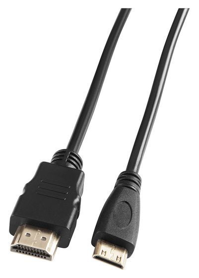 Кабель Buro mini-HDMI(m) - HDMI(m) ver 1.4 5м черный (BHP-MINHDMI-5)