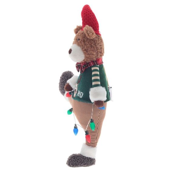 Игрушка набивная с подсветкой &quot;Медвежонок&quot; (2хААА, н/п), L40 W16 H73/59 см