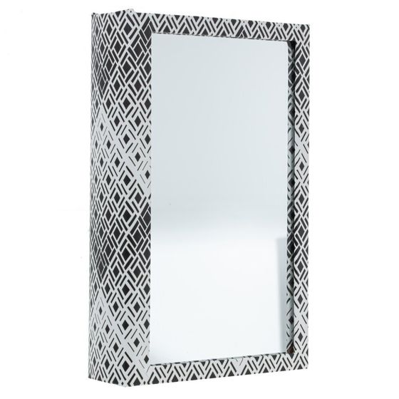 Ключница с зеркальным элементом, L17 W5 H26 см