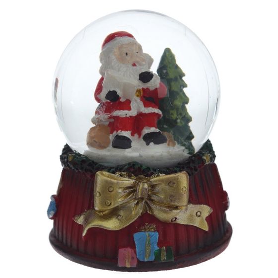 Фигурка декор в стекл шаре &quot;Дед Мороз&quot;, D 4.5 см, L5 W5 H6 см, 4в.