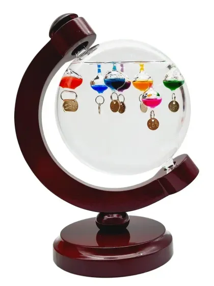 !09 Термометр Галилея, Д13 Ш9 В18 см,