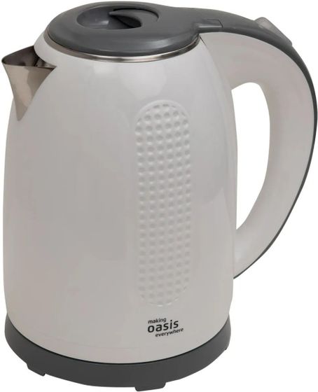 Чайник электрический Oasis K-6SPW 1,7л 2200Вт белый/серый