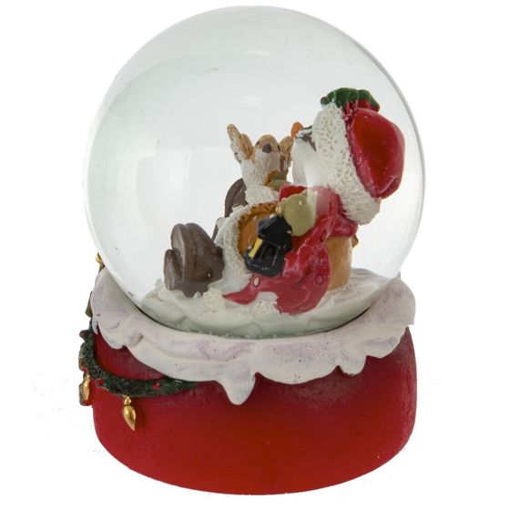 Фигурка декоративная &quot;Снеговик&quot; в стекл шаре, D 6.5 см, L6,5 W7 H8 см, 2в.