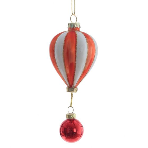 Украшение новогоднее "Воздушный шар", L5,5 W5,5 H14 см, 3в.
