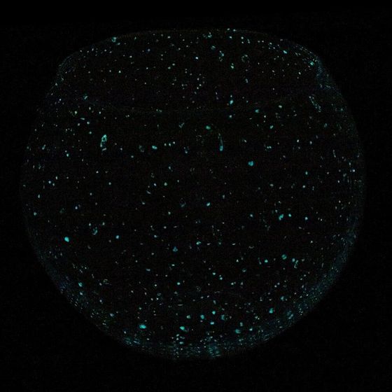 Ваза светящаяся в темноте, L24 W24 H20,5 см