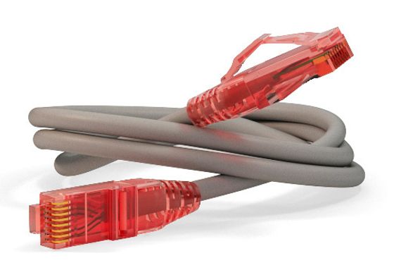 Патч-корд Hyperline PC-LPM-UTP-RJ45-RJ45-C5E-2M-LSZH-GY UTP RJ-45&amp;lt;&amp;gt;RJ-45 кат.5е 2м серый LSZH (уп.:1шт) 24AWG
