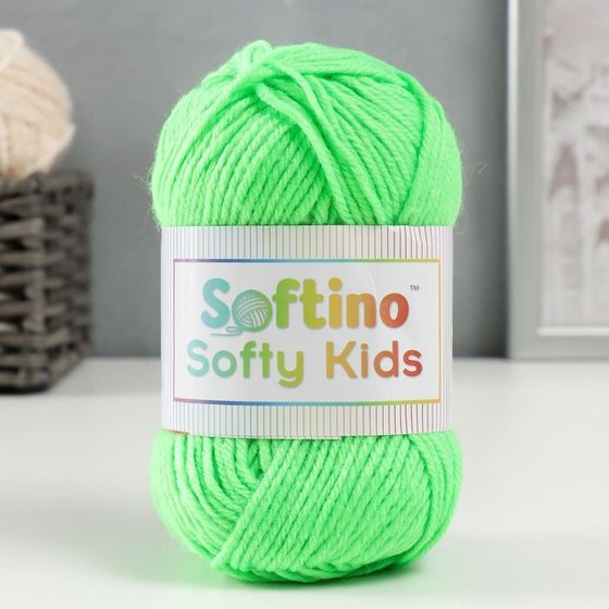 Пряжа 100% акрил &quot;Softy Kids&quot; 90м ±5м 50 гр цвет 40 фисташка