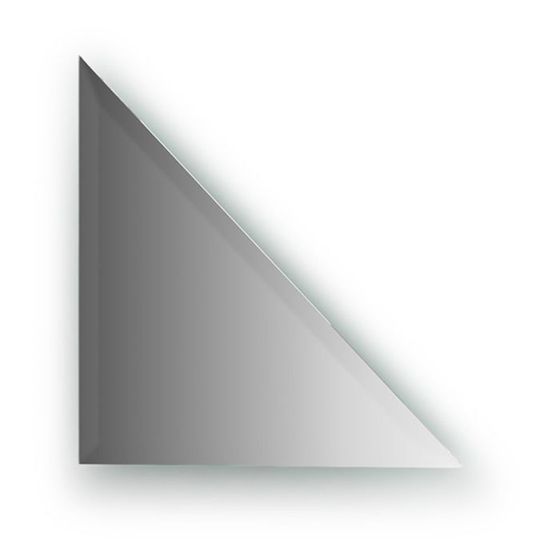 Зеркальная плитка с фацетом 15 мм, треугольник 30 х 30 см, серебро Evoform