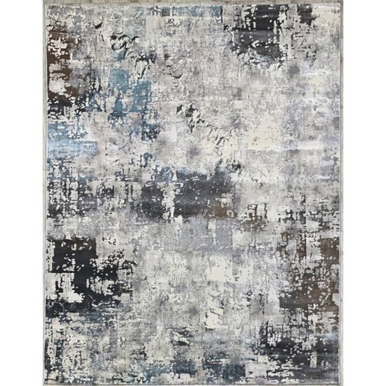 Ковёр прямоугольный Amber N0072A, размер 150x300 см, цвет grey / blue