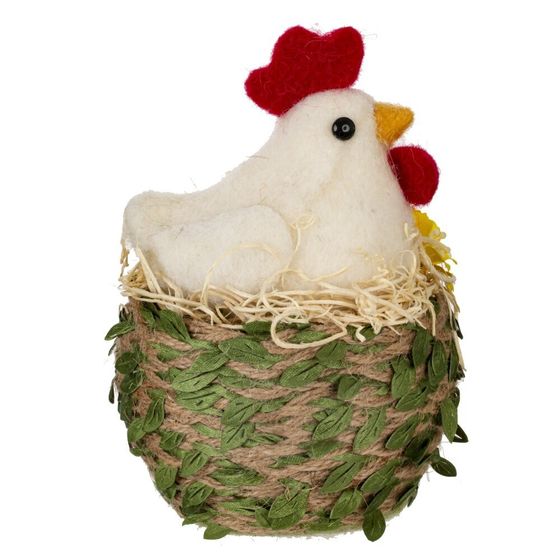 Фигурка декоративная &quot;Курица в гнезде&quot;, L10 W10 H13 см