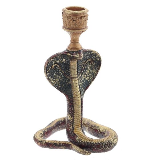 Подсвечник &quot;Змея&quot;, L10 W10 H18 см, 2в.