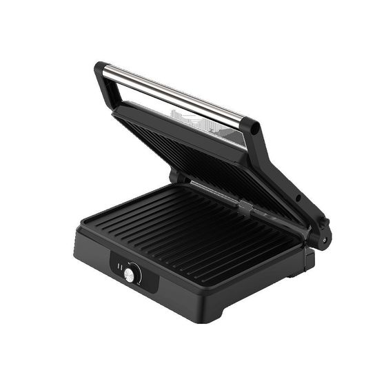 Электрогриль Topdevice TDSEG001_BK 2200Вт серебристый/черный