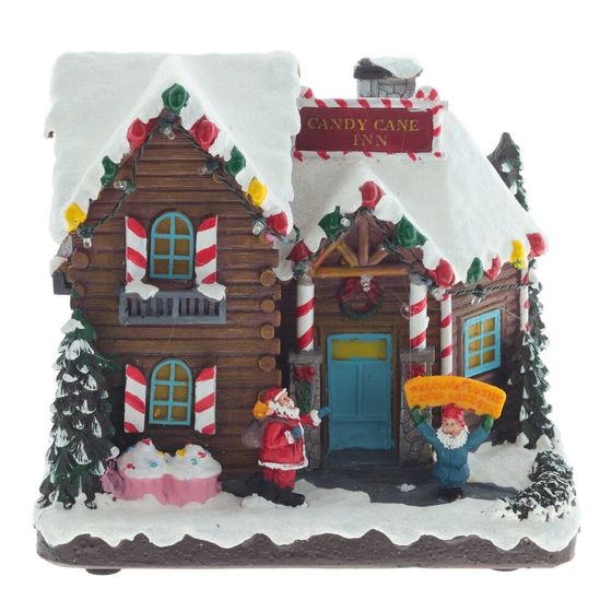 Фигурка декоративная &quot;Рождество&quot; (4 мелодии, подсвет, движ, 3xAA н/п, +USB), L23 W16,5 H21 см