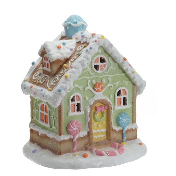 Фигрка декоративная &quot;Домик&quot; с подсветкой  (АААх3, н/п), L28 W18 H30 см, 2в.