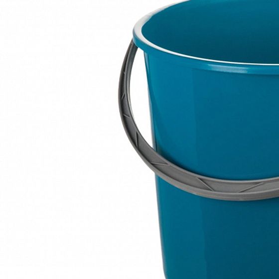 Ведро с крышкой 16л голубое