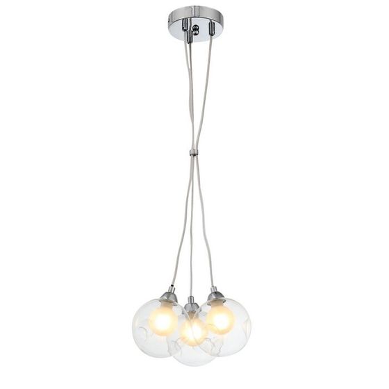 Светильник подвесной St Luce. SL431.113.03. Dualita. 3х5 Вт, G9, 25х25 см, цвет хром