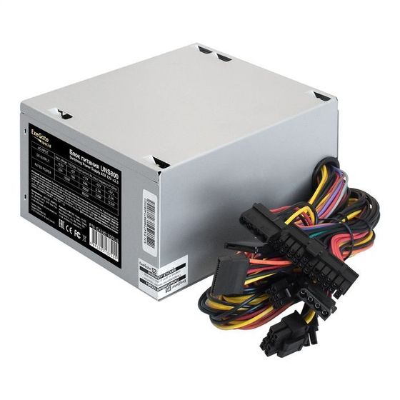 Блок питания 800W ATX ExeGate UNS800 12cm fan (EX292165RUS)