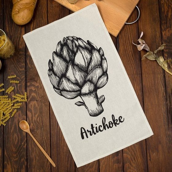 Полотенце кухонное Доляна Artichoke 35х60 см, 100% хлопок, 160г/м2