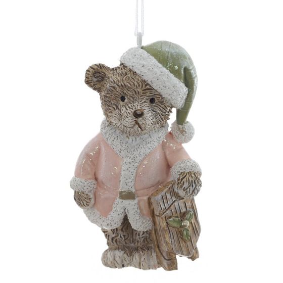 Фигурка декоративная подвесная "Медвежонок", L4,5 W3 H8 см, 2в.