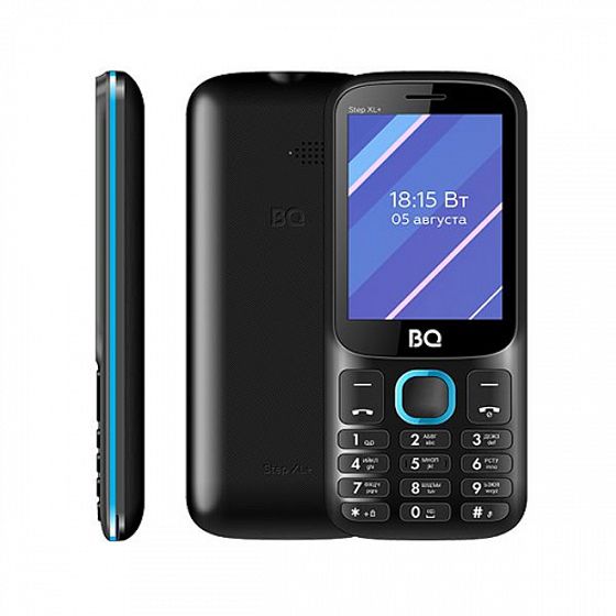 Мобильный телефон BQ 2820 Step XL+ черный/голубой