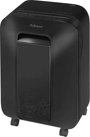 Шредер Fellowes PowerShred LX201 белый (секр.P-5) перекрестный 12лист. 22лтр. скрепки скобы пл.карты