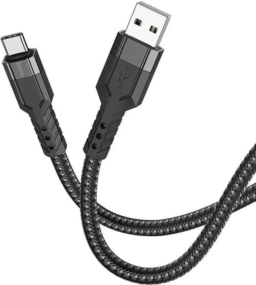 Кабель Hoco U110 Type-C USB (m)-USB Type-C (m) 1.2м черный