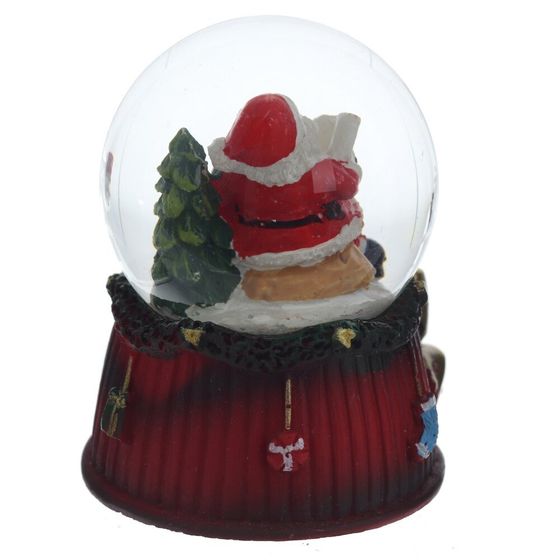 Фигурка декор в стекл шаре &quot;Дед Мороз&quot;, D 4.5 см, L5 W5 H6 см, 4в.