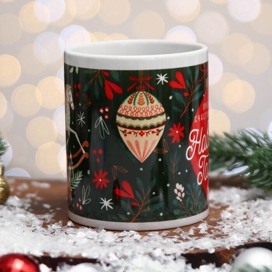 !09 Кружка «Счастливого Нового года!» игрушки, 320 мл