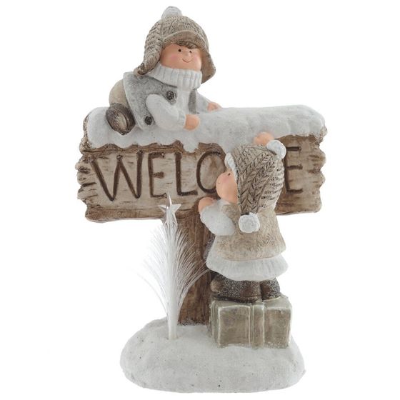 Фигурка декоративная с подсветкой &quot;Дети&quot;, L29 W17 H42 см