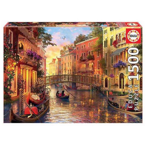 EDUCA BORRAS Sunset In Venice Puzzle 1500 pieces