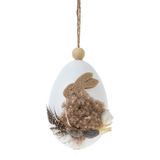 Изделие декоративное подвесное &quot;Яйцо&quot; (блок 6шт), L5 W6 H9 см, 3в.