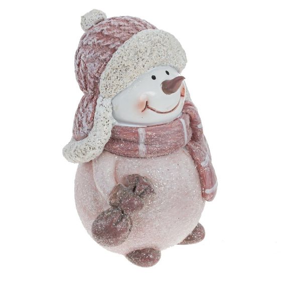 Фигурка декоративная &quot;Снеговик&quot;, L7 W6 H11 см, 2в.