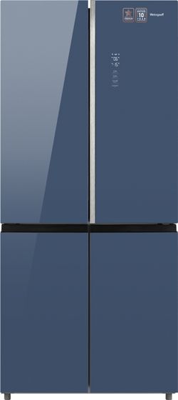 Холодильник Weissgauff WCD 590 NoFrost Inverter Premium Biofresh Blue Glass синий (Side-by-Side)