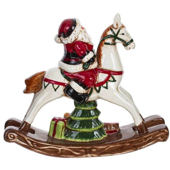 Фигурка декоративная &quot;Дед Мороз на лошадке&quot;, L23 W8 H19,5 см
