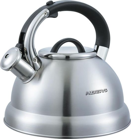 Чайник Alberg AL-3047 3л со свистком серебристый